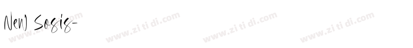 New Sosis字体转换